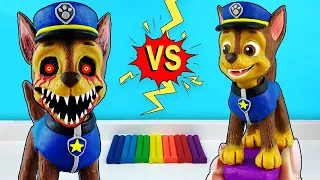 Щенячий Патруль Страшный Гонщик➤Щенки из игры PAW Patrol.ЕХЕ. Лепим фигурки из пластилина с Лепка ОК