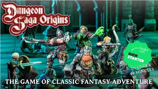 Unboxing Dungeon Saga Origins Ultimate Legendary Pledge - Board Game Blast