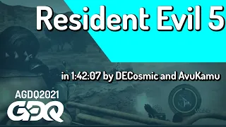 Resident Evil 5 by DECosmic and AvuKamu in 1:42:07 - Awesome Games Done Quick 2021 Online