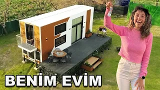 Tiny House Aldım 🏚️- EVİMİ İLK KEZ GÖRÜYORUM!