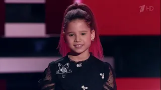 Полина Сюткина. «What About Us» - Слепые прослушивания - Голос.Дети - Сезон 8 The Voice Kids RU