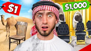 I Survived $1 Haircut VS $1,000 Haircut In Dubai!