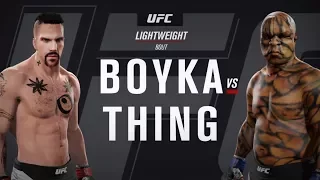 Yuri Boyka vs. Thing (EA Sports UFC 2) - CPU vs. CPU - Crazy UFC 👊🤪