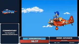 Sonic Advance by kirbymastah in 1:46:19 - Sonic and the Shiny Things