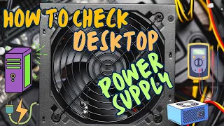 How to check computer power supply | How To Test A Power Supply Unit (PSU) |