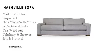 Nashville Sofa by Lee Industries: Modern Comfort. American-made furniture from The Stated Home