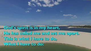 God's Spirit is in My Heart (Go Tell Everyone - 4vv+refrain) [with lyrics for congregations]
