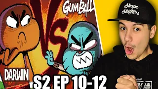 The Amazing World Of Gumball S2 Ep 10-12 (REACTION) NO MORE NICE DARWIN