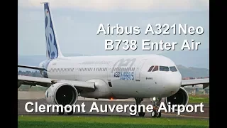 Airbus A321 Neo & Enter Air Boeing 737-800 @ Clermont Auvergne Airport