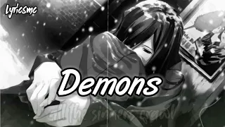 Nightcore - Demons (Jada Facer/Femele Version) || Lyrics [Imagine Dragons ]