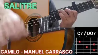 Cómo tocar SALITRE Camilo-Manuel Carrasco 🌻TUTORIAL GUITARRA 🌻 ACORDES Y RITMO