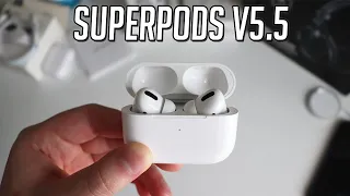 Best AirPods Pro Super Copy! Superpods v5.5 - REAL ANC & Spatial Audio Head Tracking! 85% ANC Level!