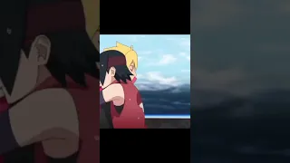 Sarada and Boruto 🖤🖤 #Boruto and Sarada #Boruto kiss #Boruto #Sarada