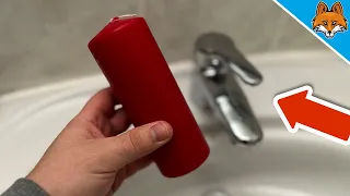 Rub a CANDLE over your FAUCET and WATCH WHAT HAPPENS💥(Ingenious TRICK)🤯