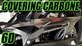TUTO : COVERING MOTO CARBONE 6D / VINYL WRAP