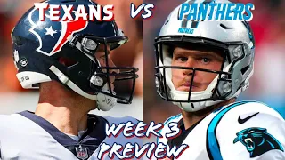 Houston Texans vs Carolina Panthers WEEK 3 PREVIEW! TNF!