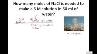 Calculating Molarity, Solving for Moles & Grams, 4 Practice Examples