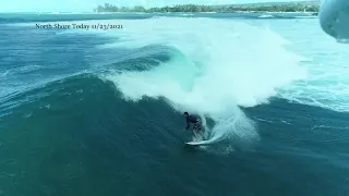 North Shore Today "Haleiwa Point" November/24/2021 Surfing Drone video