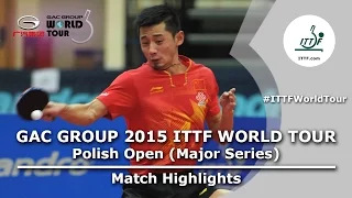 Polish Open 2015 Highlights: ZHANG Jike vs FEGERL Stefan (1/2)