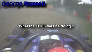 RUSSELL BOTTAS CRASH UNCENSORED RADIO - Imola 2021