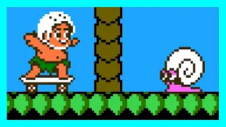 Adventure Island II (NES) video game | full game long route session 🎮
