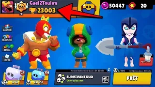 BRAWL STARS - ON PASSE LES 23 000 TROPHÉES EN DUO SHOWDOWN !! NOUVEAU RECORD