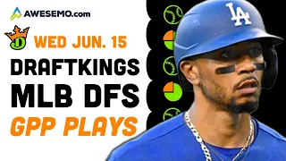 DraftKings MLB Picks Today 6/15 | Low-Owned Plays & Sneaky GPP Stacks Wednesday