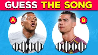 🔊GUESS THE SONG OF EACH FOOTBALL PLAYER | Mbappe, Ronaldo, Messi, Neymar - NEW FOOTBALL QUIZ 2023