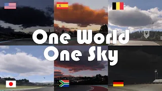 One World, One Sky - Motorsport 2023 vs Gran Turismo 7 Comparison Graphics - Random Cloud System