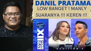 GURU VOKAL REACT : Danil Pratama Berhasil Pukau Para Judges | Audition 4 | Indonesian Idol 2023
