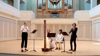 Ravel: Sonatine (1905) transcribed by Carlos Salzedo for flute, harp and viola