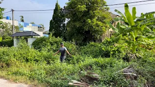 Clean up an overgrown abandoned house - Cut the grass Transform a beautiful garden