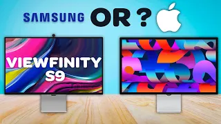 ViewFinity S9 Samsung Monitor review  - Why its better than Apple Studio Display!