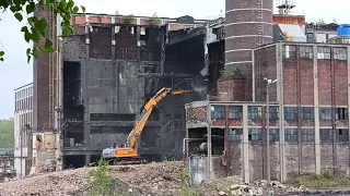 Wyburzanie Elektrociepłowni Miechowice w Bytomiu - Tajemniczy świat ruin