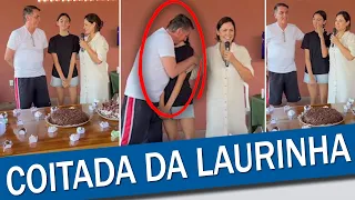 CLIMÃO: LAURA BOLSONARO VIRALIZA APÓS IGNORAR ABRAÇO DO PAI EM FESTA DE ANIVERSÁRIO