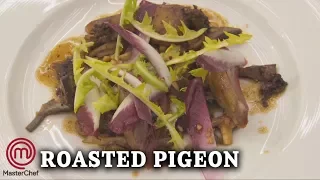 How To Make | Monica Galetti's Pigeon With Chicory, Dandelion and Mushrooms 🐦🍄 | MasterChef UK