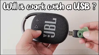 Will a JBL CLIP 4 work with a flash drive?