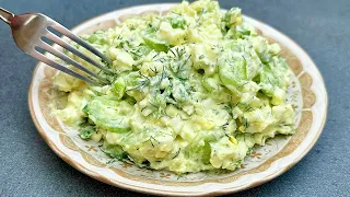 Cucumber salad that burns belly fat! My mother lost 10 kg in a month.