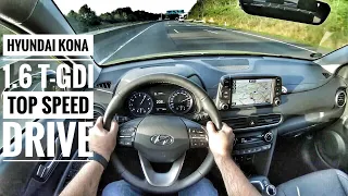 Hyundai Kona 1.6 T GDI (2019) - POV Drive on German Autobahn - Top Speed Drive