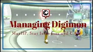 Managing Digimon MaxLv and Stats