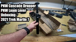 PNW Cascade Dropper Post and Loam Lever Unboxing - Initial thoughts on my 2021 Trek Marlin 7