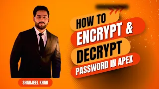 How to Encrypt & Decrypt Password in Oracle Apex