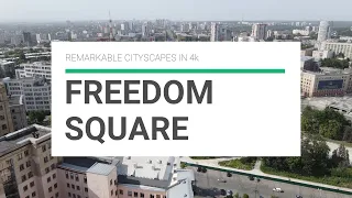 Freedom square (Kharkiv, summer 2020, 4k)