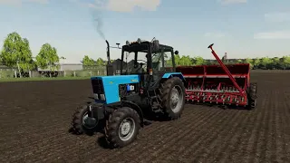 FS 19 Посевная 2021 на Мтз 82.1 с Сеялкой СЗ 5.4