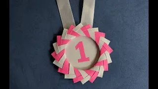 Медаль из бумаги своими руками |  Origami paper medal