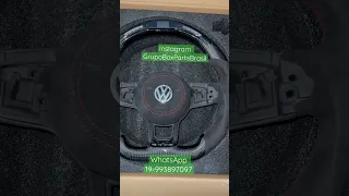 VW Jetta GLI Volante Eletrônico Carbono + Alcântara