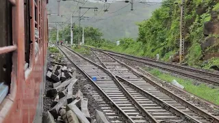 Showing Line Clearing Crossing Between Kasara & Igatpuri Ghat With Triple Bankers