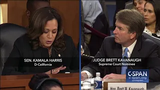 Sen. Harris questions Judge Kavanaugh again on Mueller Investigation (C-SPAN)