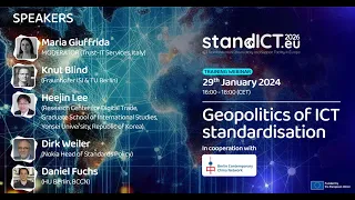 Standards Academy Webinar: Geopolitics of ICT standardisation, 29 January 2024