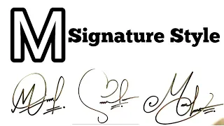 M Signature ll How to create M letter signature ll signature ideas for letter M.